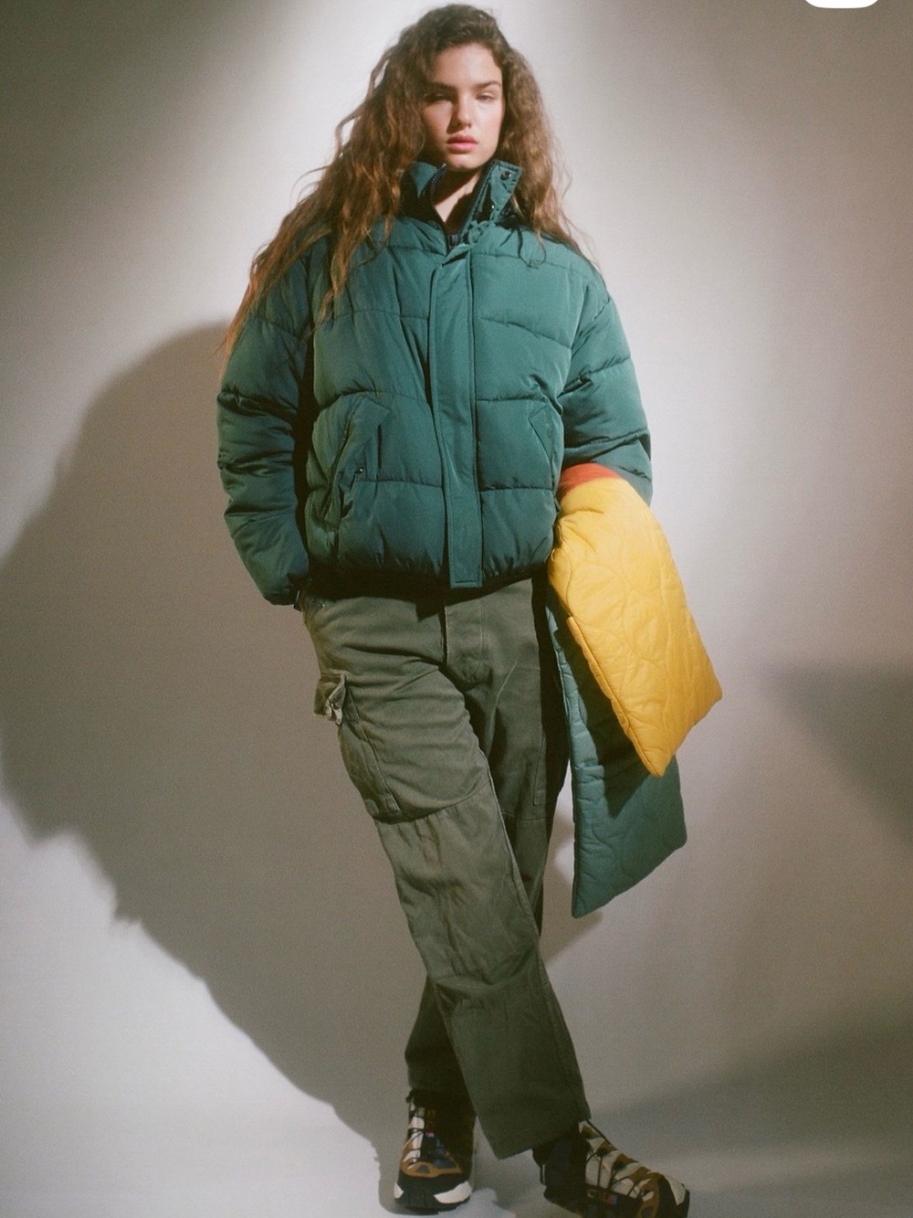 Urban Outfitters dark green Quilted Puffer Jacket - Picture 10 of 10
